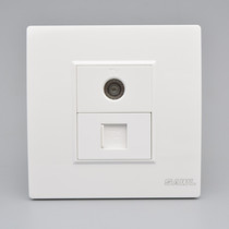 TV computer socket type 86 Category 5e network cable port switch wall socket TV wired closed-circuit network panel
