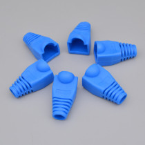 Environmental protection material crystal head jacket ultra five types of six shielding non-shielded network wire protective sleeves 8P8C crystal head glue