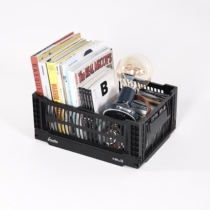 Two-unit 501 Groundhog Earth Dialer of Folding Basket Retro Outdoor Camping On-board Tabletop Containing Basket