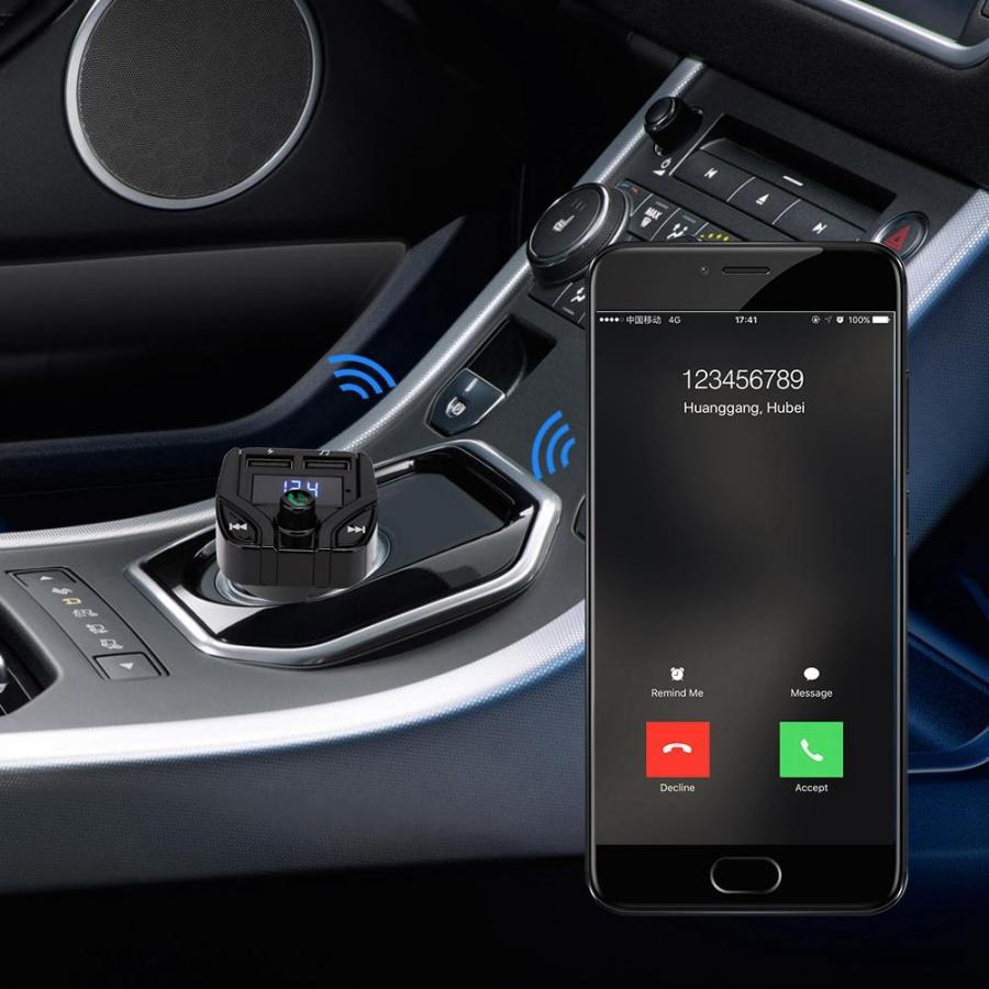 Foreign trade e-commerce car mp3 Bluetooth player car Player cigarette lighter C4 Bluetooth car MP3