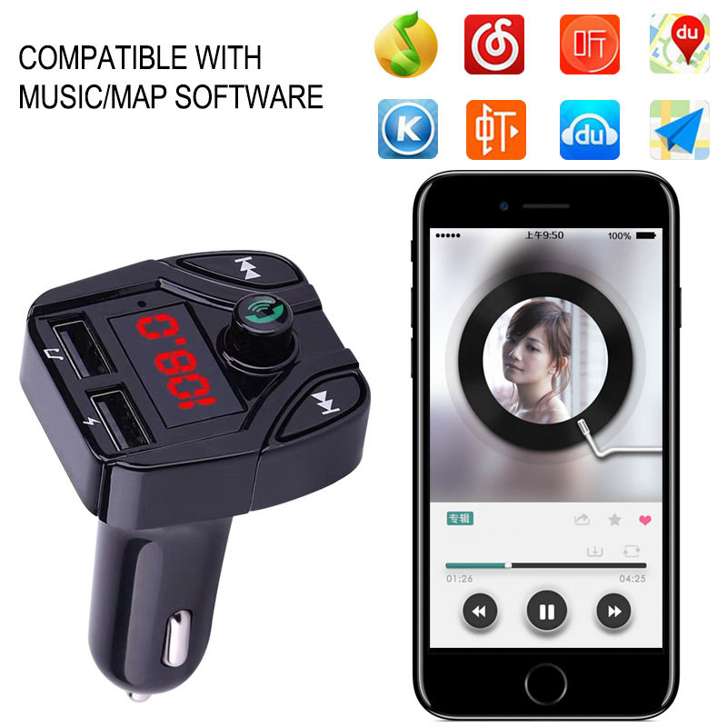Foreign trade e-commerce car mp3 Bluetooth player car Player cigarette lighter C4 Bluetooth car MP3