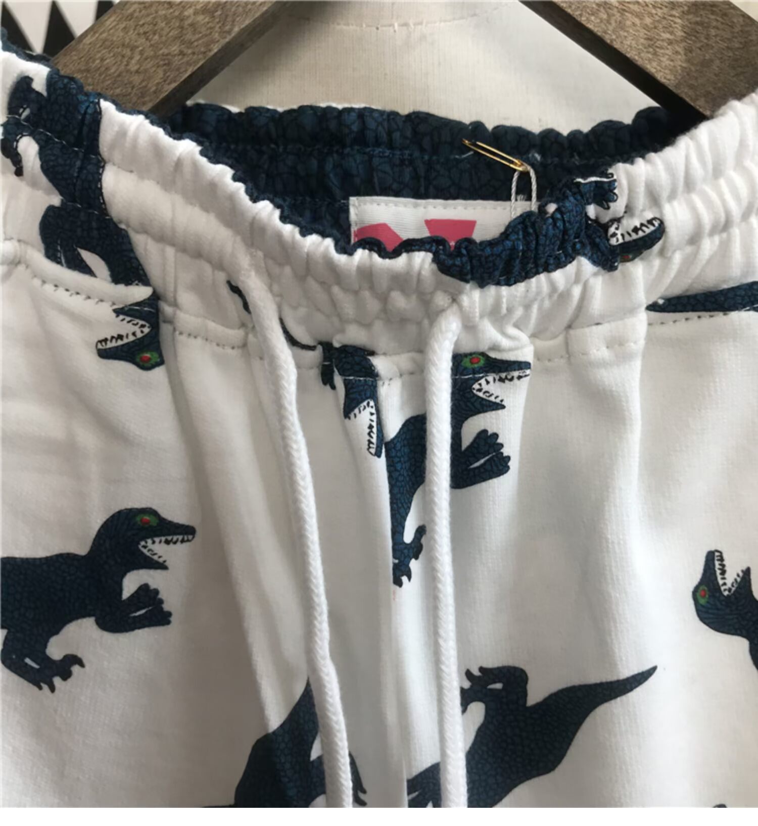 Quần short bé trai hè 2019 mới to con mắt xanh khủng long Quần short trẻ em giản dị 5 quần mỏng - Quần quan ni nhung tre em