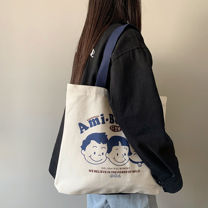 Small Crowdwork Commuter Bag Sails Buns Bag Bags Large Capacity Handbag College Students Class Canvas Bag Single Shoulder Bag