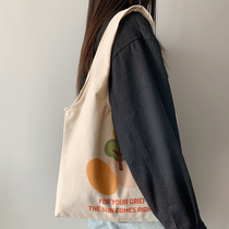Bag Pack Woman Summer New small crowdsourced Shoulder Canvas Large Bag Large Capacity Cloth Bag for the Han Department Student Canvas Bag