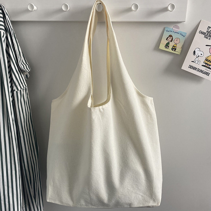 Bag Bag Female Large Student Class Women's Bag Vest Bag Small Crowdart Single Shoulder Bag Large Capacity Sails Cloth Bag Cloth Pure Color