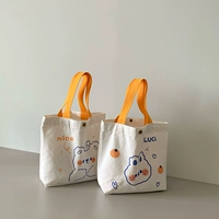 Тканевый мешок, небольшая льняная сумка для выхода на улицу