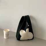 Трикотажная льняная сумка, японская сумка на запястье для выхода на улицу