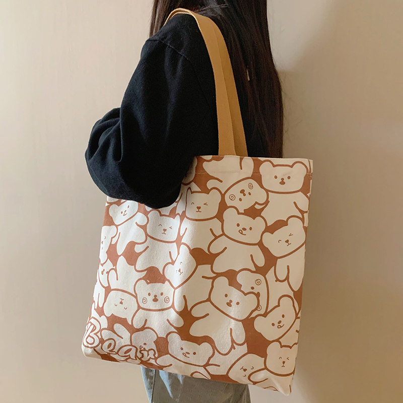 Sails Cloth Bag Female University Student Carrying Book Class Commuter Bag Hand Bag Art Single Shoulder Bag Handbag Handbag Bag Bag