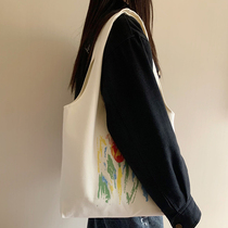 Bag Packs Woman Large Capacity 2021 New Brief About 100 Hitch Day Department Autumn Winter Style Single Shoulder Bag Student Hand Sails Cloth Bag