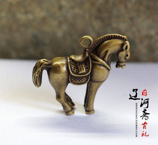 Liaohe Jaigu played copper pony hanging small copper piece retro accessory to successful new product special