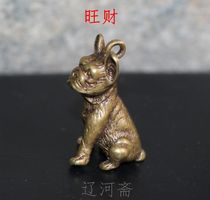 Small bronze piece Wangchaehandicraft bronze decoration pendant bronze ware puppy cute with small hanging decoration
