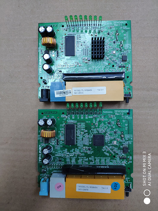Used TP-LINK 845 842 847 AR9341 chip disassembly router motherboard