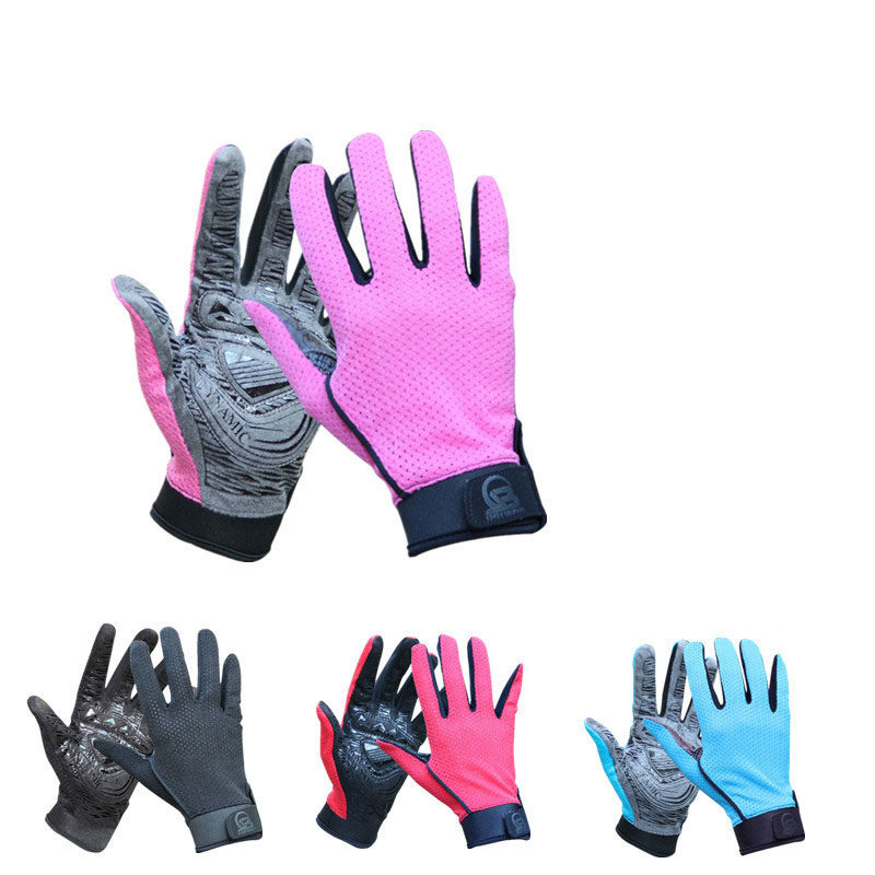 Climbing All-finger Gloves Spring Summer Autumn Slim outdoor sports sunscreen Breathable Riding Non-slip Mesh Long Finger male and female