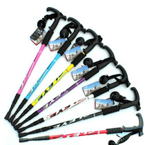 Lightweight hiking poles Telescopic folding walking sticks Hiking climbing crutches Walking sticks Outdoor equipment