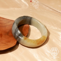 (Attentive Quality) Grand Moorland Lan Xinjiang and Tian Yuhand Bracelet Seed Green Flower Bracelet Lotus Bracelet fish bracelet 54