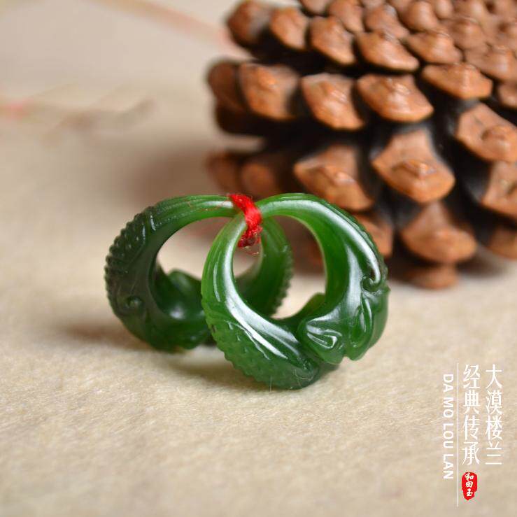 Fidelity Xinjiang Hetian jade Jasper seed earrings Dragon and Phoenix colorful Su Gong Lao Gong unique jasper earrings phoenix