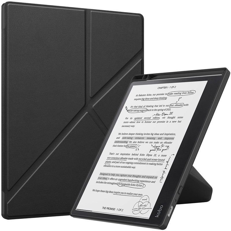 Suitable for Kobo Elipsa 2E Leather Case, Anti-Drop and Deformation-Resistant, Gold Steel Protective Shell, Tpu Full-Cover Soft Rubber Case, Protective Cover for 10.3-Inch 2023 Model Elipsa2E Shell