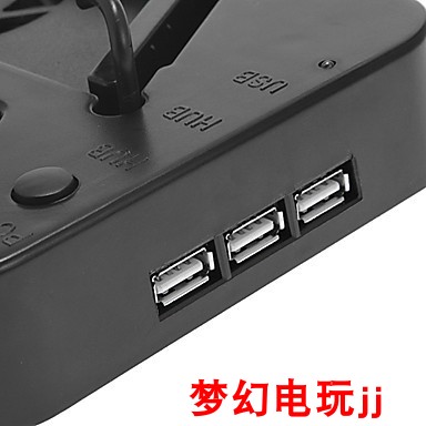 Bộ sạc đa năng PS4 vuông Khung quạt PS4 Bộ sạc quạt PS4 khung máy chủ PS4 - PS kết hợp cáp sạc micro usb