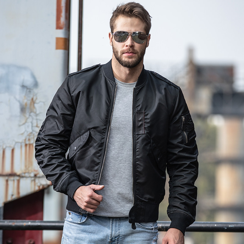 Dragon's Tooth Replica L2B Flying Jacket Casual Baseball Uniform Men's Jacket Stand Collar Waist Spring and Autumn Iron Blood King Character