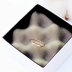 Đơn giản và tinh tế TÌNH YÊU nhẫn nhẫn bằng thép mạ titan 18K vàng hồng chỉ số màu nhẫn lâu dài J021 nhẫn calvin klein Nhẫn