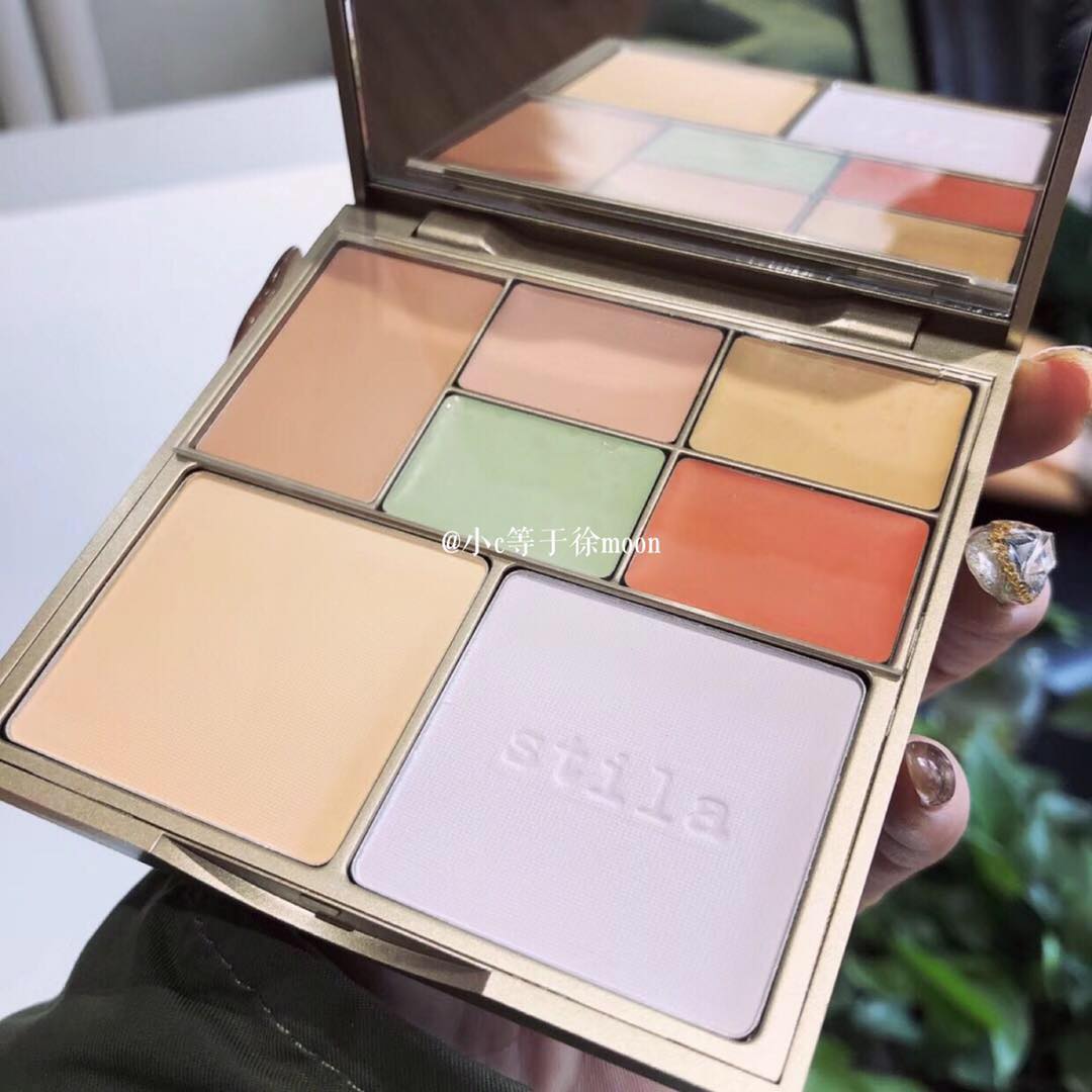 Stila 迪 tất cả trong một Kem che khuyết điểm bảy màu 13g Kem che khuyết điểm để điều chỉnh tông màu da phấn che khuyết điểm
