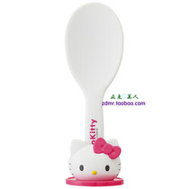 Original Japanese purchase of SKATER Three Lull Terns Rice Spoon With KT Cat Base Non Stick Standing Food Grade Plastic Spoon