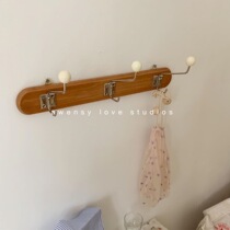 Awensy love Korean style ins French vintage clothes hanger vintage wooden clothes hook clothes hat photo props
