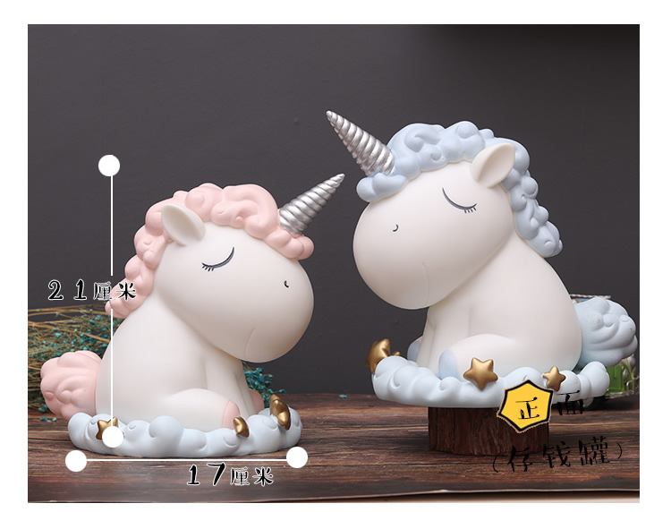 Ins Unicorn Xe Trang trí Sáng tạo Đêm Ánh sáng Trang trí phòng Cô gái Trái tim Quà tặng Sinh nhật Cô gái Thực tế đồ trang trí dcor giá rẻ