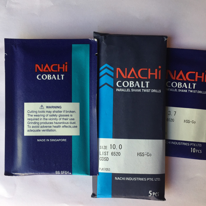 Japan imports no less than NACHI LIST6520 with cobalt straight shank twist drill bit (10 1-12 4)