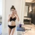 Hàn Quốc ins siêu tiên gợi cảm backless ren ngực nhỏ thu thập nhỏ nước hoa bikini ba mảnh kỳ nghỉ áo tắm nữ - Bikinis