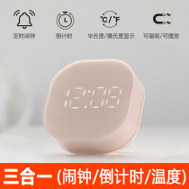 Square mini small alarm clock Simple luminous mute bedside dormitory students with multi-function electronic clock electronic alarm clock