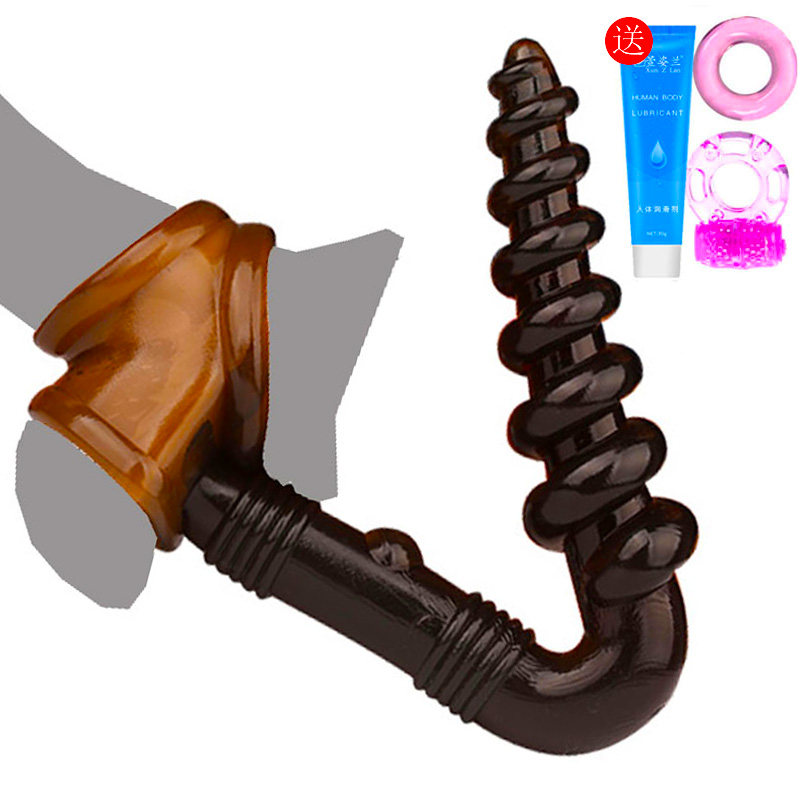 Triple lock fine-type anal plug press to expand anal buttocks massage prostate back court anal plug men's erotic men's products