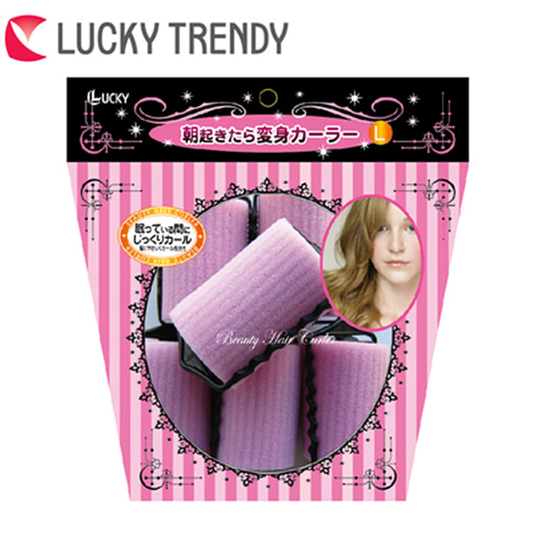 LUCKY TRENDY Japanese sponge curler Home sleep bangs hair tail curler does not hurt hair