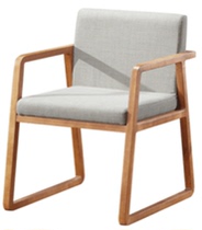 Guangdong factory direct sales linen ash leisure chair negotiation chair sofa JS-MO91 customized ready stock