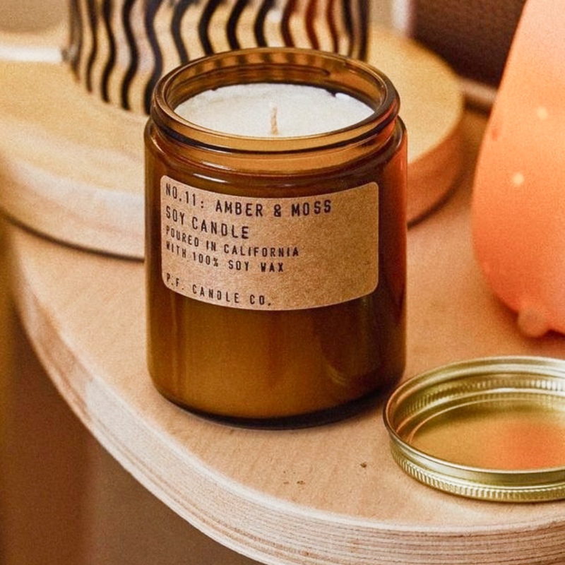 Pfcandle Co Scented Candle Imported Pf Wood Amber Moss Gift Ma Jiaqi Pfcandleco