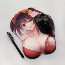 Mouse pad wrist support silicone hand support wrist pad Two yuan cute animation creative watchman pioneer sword mad three mouse pad