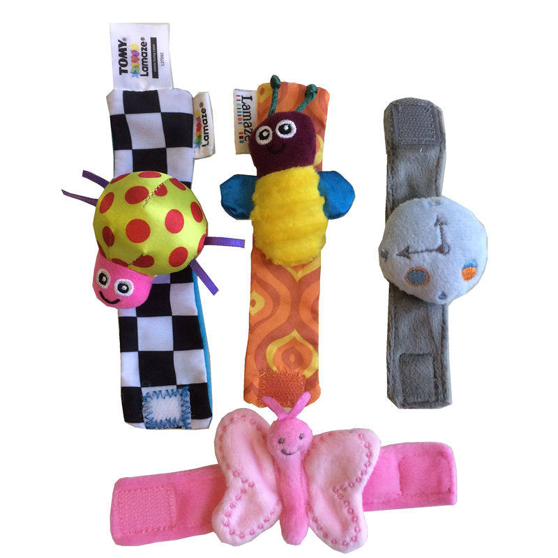 Foreign trade original single tail goods Children's wristband wristband rattles Baby baby soothing toys Cloth plush