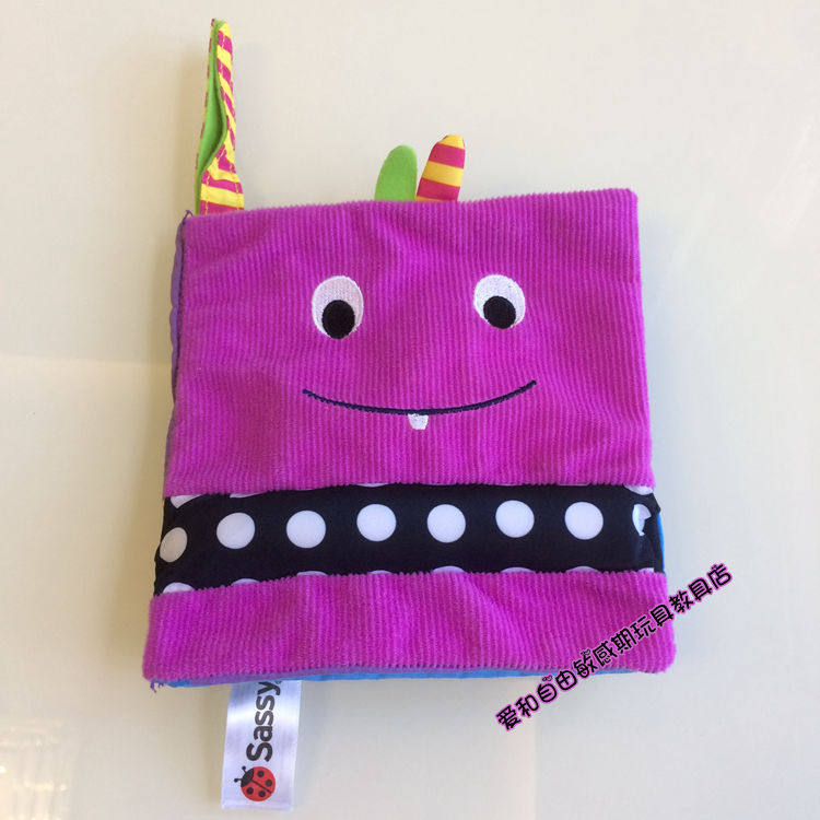 Multi-touch English early education three-dimensional cloth book baby grasping touch hand sensitive period early education educational toys