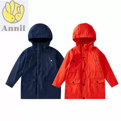 Annil children's clothing 2019 winter new men's big children's woven off-the-gallbladder windbreaker jacket AB945721