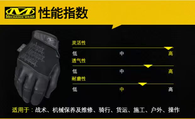 MECHANIXWEAR Siêu kỹ thuật viên Recon Scout Độ linh hoạt cao Da dê Bảo vệ chiến thuật Găng tay cảm ứng bao tay chống nắng nam