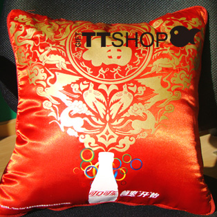 Coke Coca-Cola coca-cola blessing festive cushion quilt - Olympic commemorative air conditioning quilt dual-purpose pillow