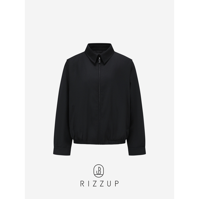 Rizzup Row Style Ronan Harrington Jacket Wool Blend Quiet Luxury Style Coat