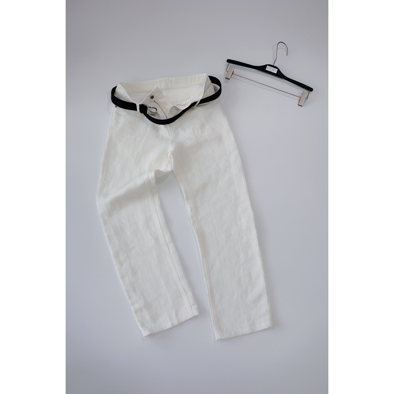 Rizzup 100% Hemp Jeans Row Style White Washed Blue Slim Fit
