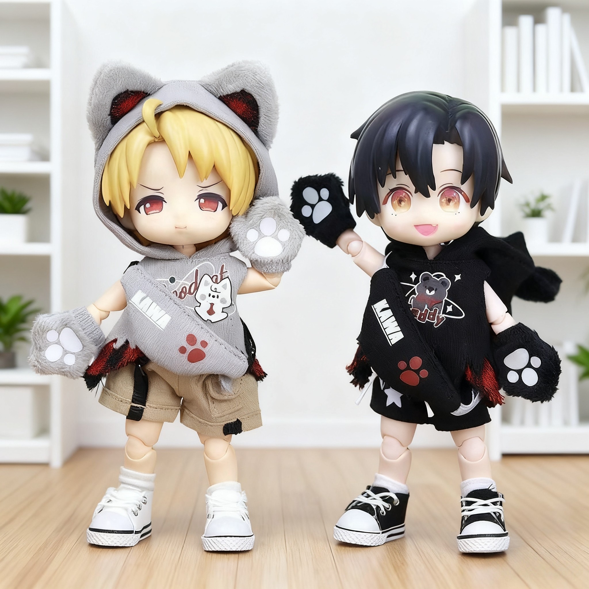 เสื้อผ้าตุ๊กตา Ob11 ร่างนางฟ้า Asa 2.0 ร่างไอศกรีม ร่างเค้กข้าว P10 สเกล 1/12 เสื้อผ้าตุ๊กตาหมาป่า Bjd