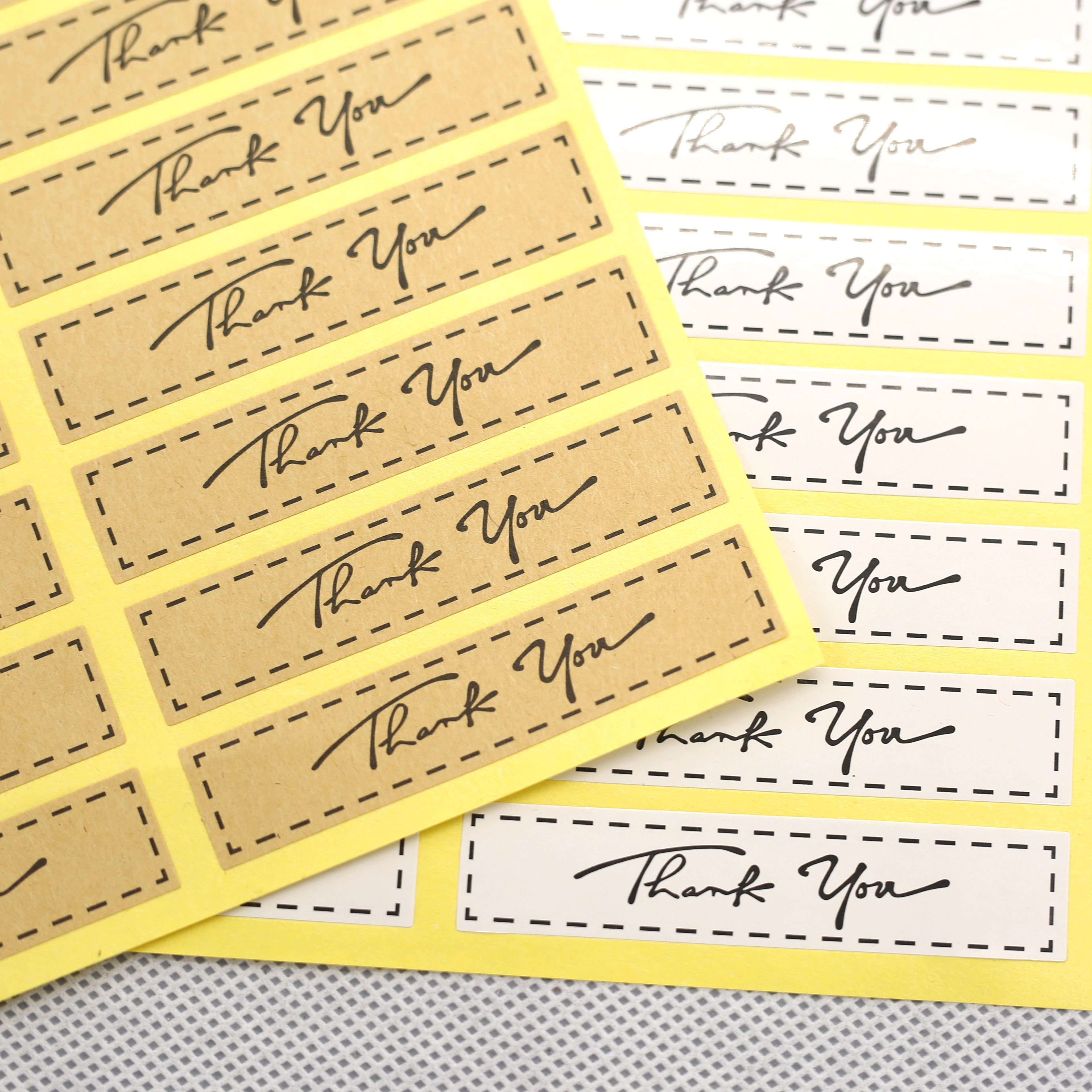 Long dotted line Thank you stickers Mother's Day gift stickers decorative stickers thank you stickers 160 stickers