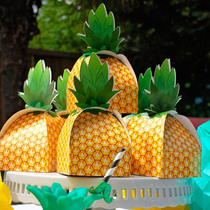 Three-dimensional pineapple candy box creative candy box Hawaiian gift box celebration party Candy Box 5 prices