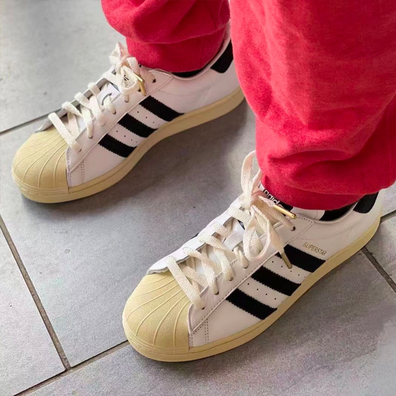 Adidas Clover Superstar Shell Head Men's and Women's Sports Board Shoes  Small White Shoes FV2831 FX2328