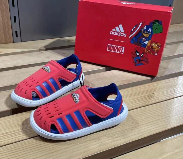 adidas Adidas WaterSandal summer toe-toe sandals ສໍາລັບເດັກຊາຍແລະເດັກຍິງ, ເກີບເດັກນ້ອຍບາດເຈັບແລະ GW0384