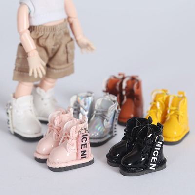 taobao agent #OB11 baby shoes small leather boots 12 points BJD doll clothes GSC body molly shoes handsome boots