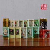 80 s and 90 s decorative film and television props classic nostalgic collection of famous tea tea box Rust